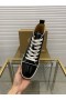 Christian Loubo Fun Louis High-Top Sneakers Patent Calf Leather Black