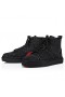 Christian Louboutin Adolon High-Top Sneaker Leder Schwarz Christian Louboutin Schuhe