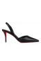 Christian Louboutin Apostropha Sling 80mm Sling Back Pumps Nappaleder Schwarz