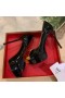 Christian Louboutin Schwarz Lack Fetisch Peep-130mm Pumpen CL-Schuhe