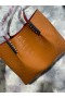 Christian Louboutin Cabarock Tote Bag Crocodile Geprägtes Kalbsleder Spitzen Braun
