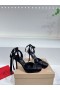 Christian Louboutin Cassia Spitzen Bis 100 Mm Riemchen-Pumps Crepe Satin Black