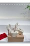 Christian Louboutin Cassia Lace Up Alta-Plattform 160 mm Riemchen-Pumps Crepe Satin White