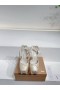 Christian Louboutin Cassia Lace Up Alta-Plattform 160 mm Riemchen-Pumps Crepe Satin White