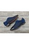 Christian Louboutin Greggo Oxfords Stoff Veau Velours Und Leder Blau Schwarz