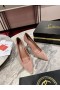 Christian Louboutin Kate Perforierte Spitze Zehe Leder-85MM Pumps CL-Schuhe