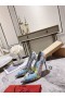 Christian Louboutin Kate Pumps 100mm Multicolor Grafik Gedruckt Patent Leder