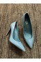 Christian Louboutin Kate 85mm Pumpen Patent Leder Blau
