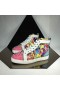 Christian Louboutin Louis Spikes Orlato High Top Sneakers Kalb und Patent Leder Multi