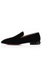 Christian Louboutin Festzelte Loafer Veau Velours Schwarz CL-Schuhe