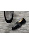 Christian Louboutin Männer Nacht Auf Dem NiL, Loafer Strass Velvet Black