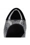 Christian Louboutin Movida Mj Strass 130 Mm Sandalen Patent Kalb Leder Und Pvc-Schwarz