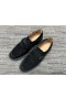 Christian Louboutin Unsere Georges Derby Schuhe Wildleder Schwarz