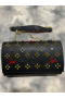 Christian Louboutin Paloma Leather Embellished Clutch Bag Black CL-Taschen
