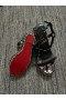 Christian Louboutin Pyraclou 110mm Keil Sandalen Sternenlicht Von Nacht Patent Kalbsleder Multicolor