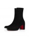Christian Louboutin Stretchadoxa 70 Mm Stiefeletten Gestreckt Veau Velours Schwarz Christian Louboutin Schuhe