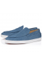 Christian Louboutin Varsiboat Boot Schuhe Baumwolle Stoff Blau CL-Schuhe