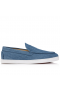 Christian Louboutin Varsiboat Boot Schuhe Baumwolle Stoff Blau CL-Schuhe