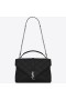 Saint Laurent Schwarz Große Genäht Diamant-Matelasse College Bag