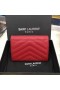 Saint Laurent Kleine Umschlag Brieftasche Leder Rot Saint Laurent Portemonnaies