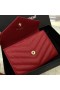 Saint Laurent Kleine Umschlag Brieftasche Leder Rot Saint Laurent Portemonnaies