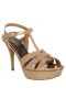 Saint Laurent Tribute Sandals Dark Dune Patent Leder Von Saint Laurent Schuhe