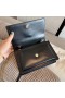 Saint Laurent WOC Sunset Chain Wallet Black Kalbsleder