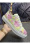 Christian Louboutin Adolon Junior Jacquard Männer Turnschuhe Crepe Satin Multicolor