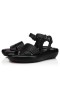 Christian Louboutin Schwarz Nappa leichte Sandale