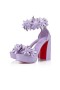 Christian Louboutin Platform Lila Rauch/lin Lila Rauch Patent Leder