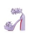Christian Louboutin Platform Lila Rauch/lin Lila Rauch Patent Leder