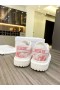Dior Addict-Sneaker Low-Top Weiß Rot Gummi Textilien