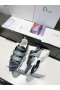 Dior D-WANDERN Turnschuhe Grau Technische Gewebe-Oblique-Print