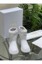 Dior Frost Ankle Boot White Quilted Nylon Fliegerhaube Aus
