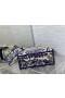 Dior Lady D-Lite Tasche Blau Beige Jouy-Stickerei