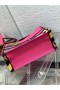Dior Medium Buch Tasche D-Dschungel Pop-Stickerei-Rosa