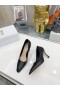 Dior Natürlichen Anziehen, Leder Pumpen Schwarz