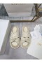 Dior Twist White Cannage D Twist Slide Sandalen Lammfell