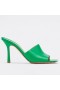 Bottega Veneta Stretch-Pantolette 90mm Grün Lammfell, Bottega Veneta Mules