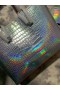 Christian Louboutin Cabata Tote Bag Metallic Leder Silber