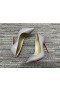 Christian Louboutin Dekollete 554 Pumps 100mm Patent Leder Grau