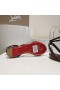 Christian Louboutin Mafaldina Flache Sandalen Patent Leder Tannenzapfen