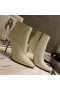 Christian Louboutin So Kate Booty Ankle Boots 85mm Kalbsleder in Weiß