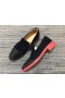 Christian Louboutin Spooky RXL-Veloursleder-Loafer mit Nieten-Schwarz