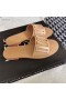 Dior Metall-Logo Hausschuhe Apricot