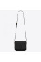 Saint Laurent LE 61 Kleine Sattel Tasche Leder, Schwarz