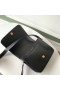 Saint Laurent LE 61 Kleine Sattel Tasche Leder, Schwarz