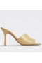 Bottega Veneta Stretch-Pantolette 90mm Beige Patent Leder, Bottega Veneta Mules