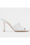 Bottega Veneta Stretch-Pantolette 90mm Weiß Lammfell Bottega Veneta Schuhe