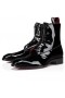 Christian Louboutin Chambeliboot Nacht Strass Stiefel Patent Calf Leather Black Von Christian Louboutin Schuhe